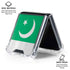 Pakistan Flag Distressed Galaxy Z Flip6 Clear Case